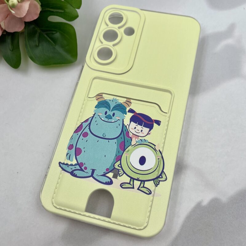 قاب گوشی Galaxy S23 FE سامسونگ جاکارتی طرح فانتزی عروسکی پاستلی طرح مایک و سالیوان محافظ لنز دار کد 89740 - Image 2