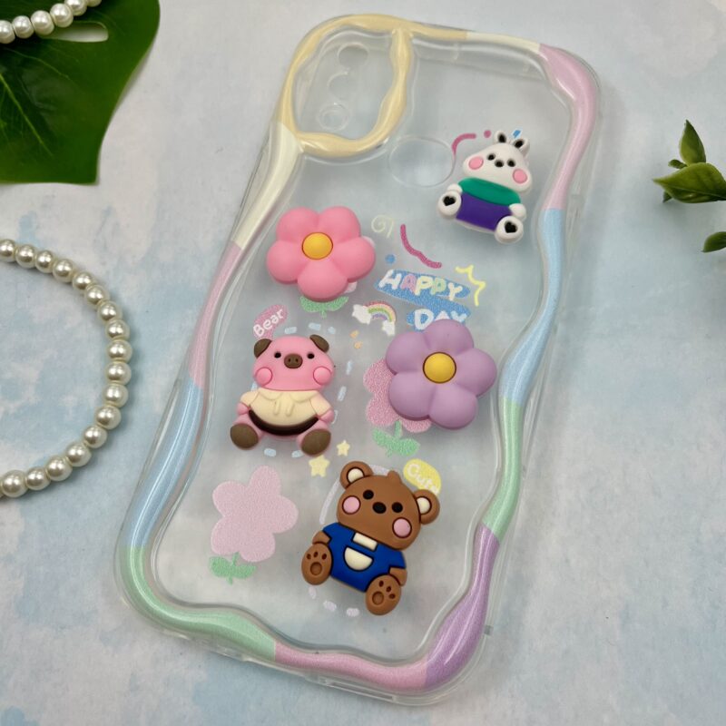 قاب گوشی Galaxy A10S سامسونگ Baby Case عروسکی برجسته فانتزی شفاف محافظ لنز دار کد 91555 - Image 2