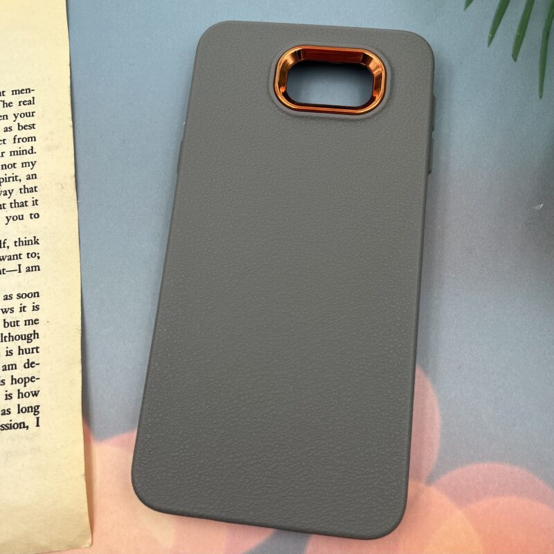 قاب گوشی Galaxy J5 Prime سامسونگ Leather Design طرح چرم لنز متال تیتانیوم کد 14116 - Image 2