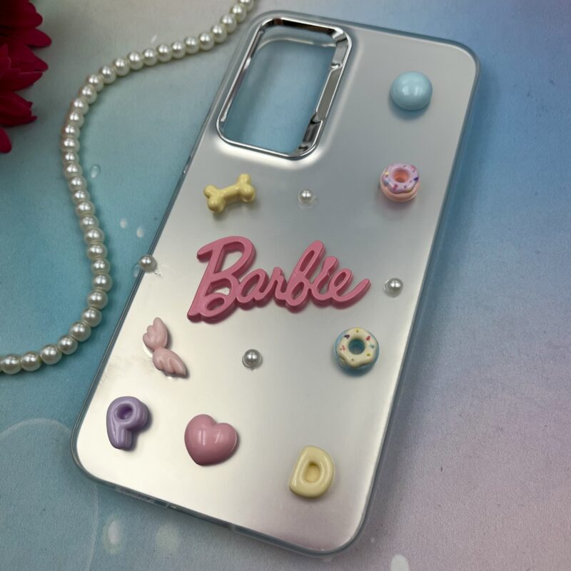 قاب گوشی Galaxy S23 FE سامسونگ So Cool اورجینال نقره ای طرح برجسته Barbie باربی متال کد 14682 - Image 2
