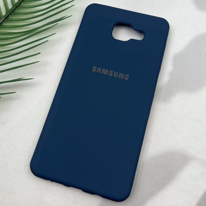 قاب گوشی (Galaxy A7 2016 (A710 سامسونگ TPU سیلیکونی ژله ای لوگو دار سرمه ای کد 16802 - Image 2