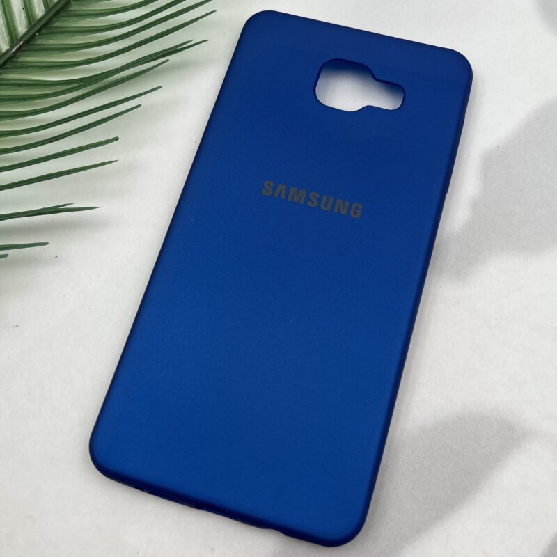 قاب گوشی (Galaxy A7 2016 (A710 سامسونگ TPU سیلیکونی ژله ای لوگو دار آبی کاربنی کد 23227 - Image 2