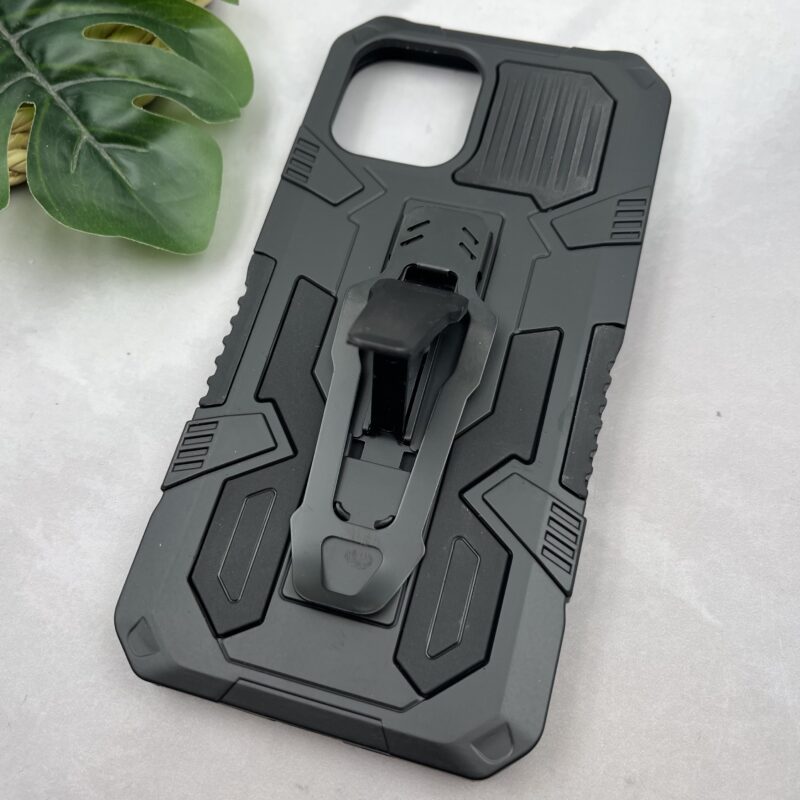 قاب گوشی iPhone 12 / iPhone 12 Pro آیفون بتمن اورجینال Unique Case ضد ضربه کمری و استند شو مشکی کد 27301 - Image 2