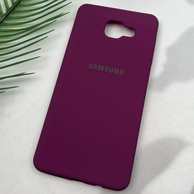 قاب گوشی (Galaxy A7 2016 (A710 سامسونگ TPU سیلیکونی ژله ای لوگو دار بنفش کد 29899 - Image 2
