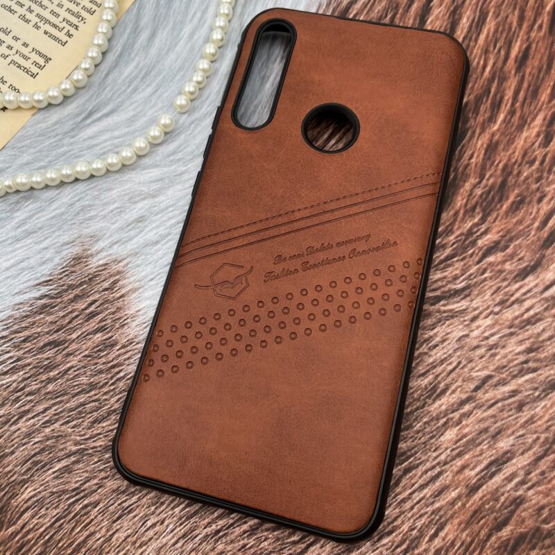 قاب گوشی Honor 9X / Y9 Prime 2019 هوآوی چرم طرح دوخت کلاسیک مورب قهوه ای کد 31348 - Image 2