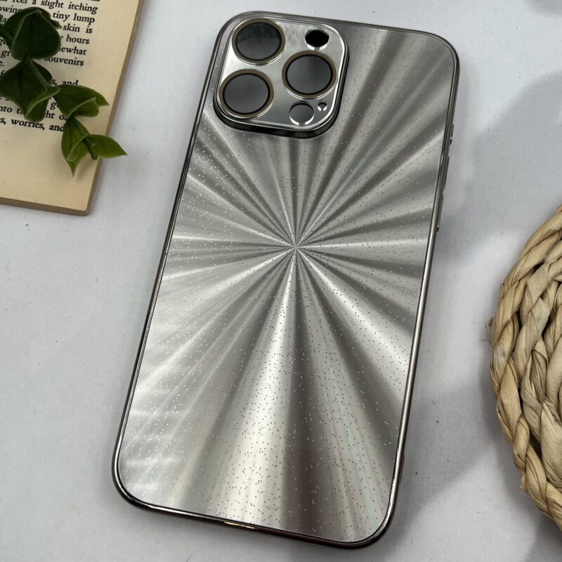 قاب گوشی iPhone 15 Pro Max آیفون آیفون لیزری اورجینال Unique Case لاکچری محافظ لنز دار شیشه ای بژ کد 37245 - Image 2