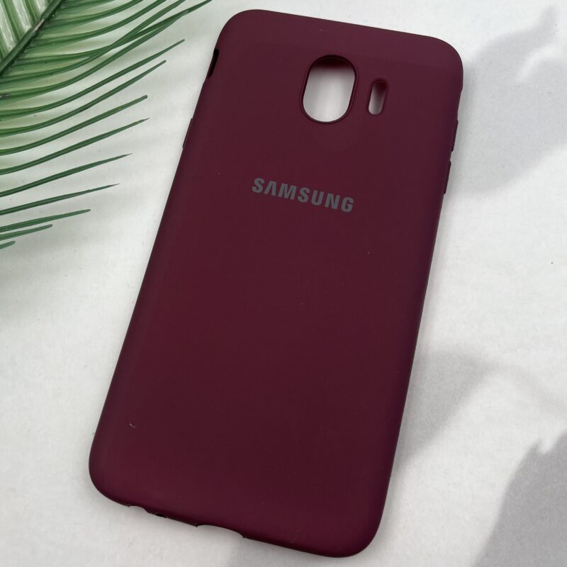 قاب گوشی Galaxy J4 2018 (J400) سامسونگ TPU سیلیکونی ژله ای لوگو دار زرشکی کد 45832 - Image 2