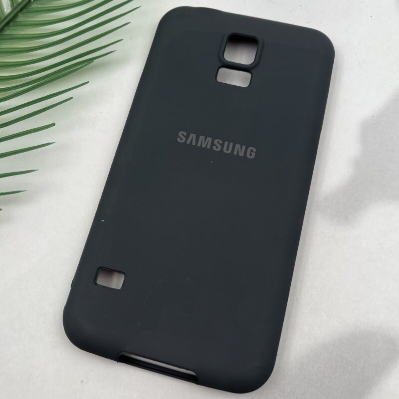 قاب گوشی Galaxy S5 سامسونگ سامسونگ TPU سیلیکونی ژله ای لوگو دار خاکستری کد 46173 - Image 2