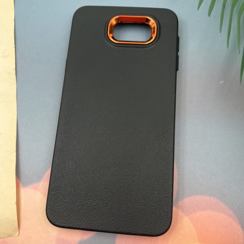 قاب گوشی Galaxy J5 Prime سامسونگ Leather Design طرح چرم لنز متال مشکی کد 59023 - Image 2