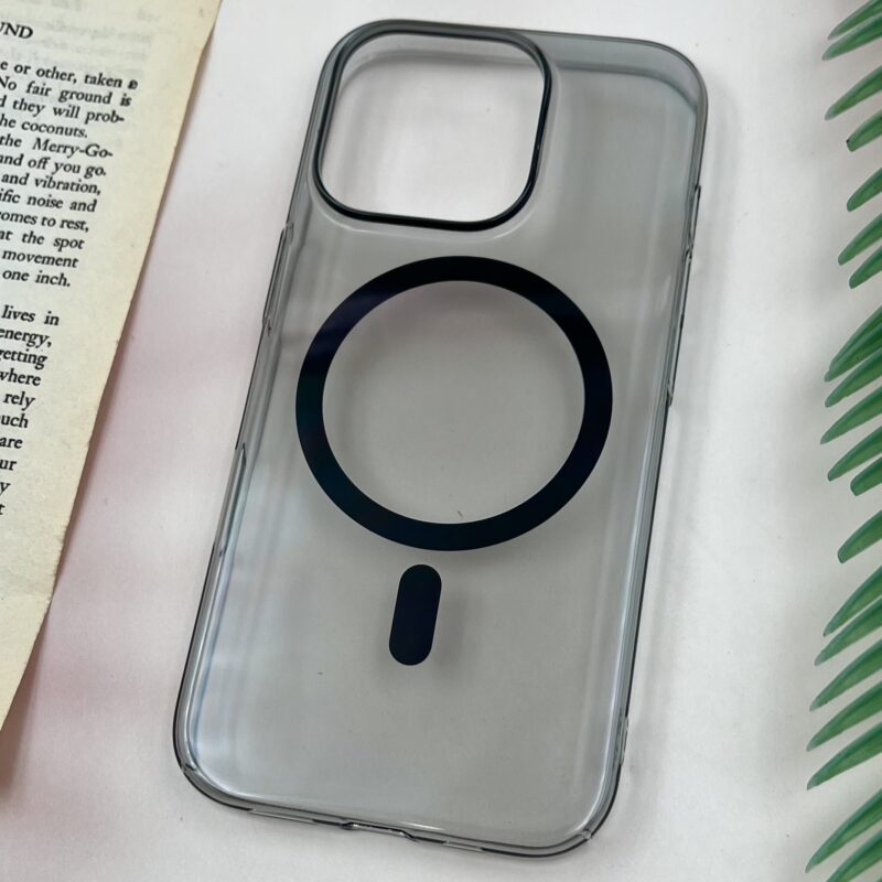 قاب گوشی iPhone 16 Pro آیفون X-CRYSTAL مگ سیف Mag Safe اورجینال شفاف خاکستری کد 62021 - Image 2