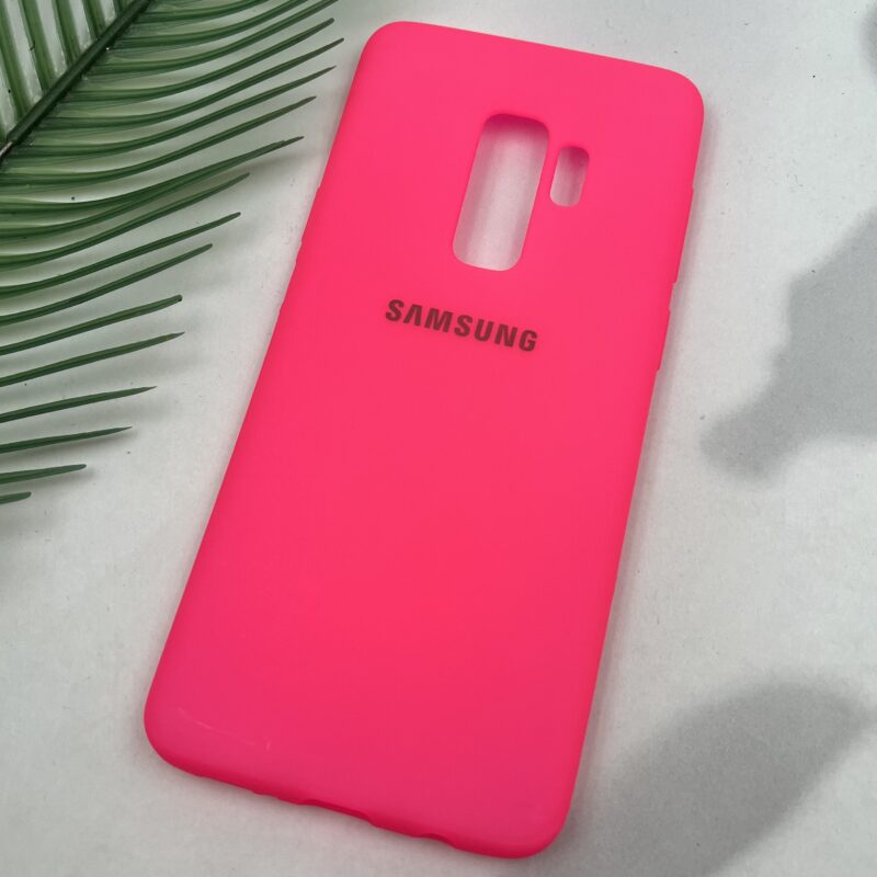 قاب گوشی Galaxy S9 Plus سامسونگ TPU سیلیکونی ژله ای لوگو دار سرخابی کد 68522 - Image 2