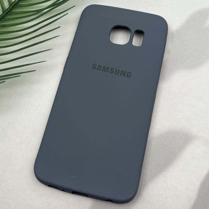 قاب گوشی Galaxy S6 Edge سامسونگ TPU سیلیکونی ژله ای لوگو دار خاکستری کد 85542 - Image 2