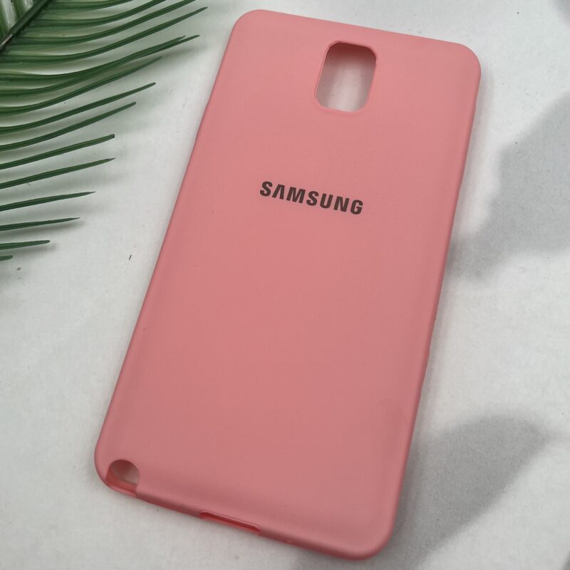قاب گوشی Galaxy Note 3 سامسونگ TPU سیلیکونی ژله ای لوگو دار گلبهی کد 85651 - Image 2