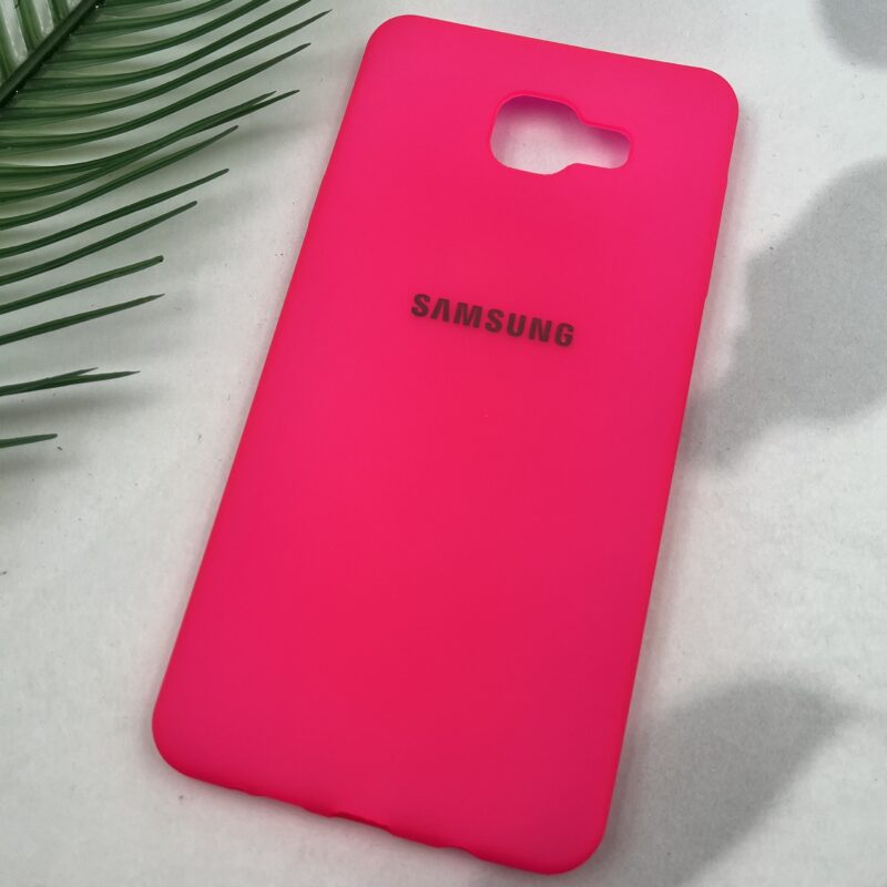 قاب گوشی (Galaxy A7 2016 (A710 سامسونگ TPU سیلیکونی ژله ای لوگو دار سرخابی کد 91512 - Image 2