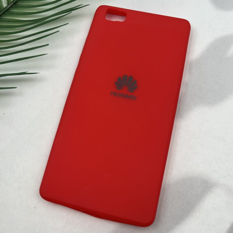 قاب گوشی Huawei P8 Lite 2016 هوآوی TPU سیلیکونی ژله ای لوگو دار قرمز کد 92709 - Image 2