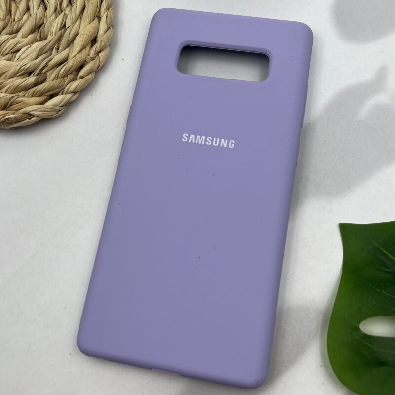 قاب گوشی Galaxy Note 8 سامسونگ سیلیکونی پاک کنی اورجینال داخل پارچه ای رنگ یاسی کد 93377 - Image 2