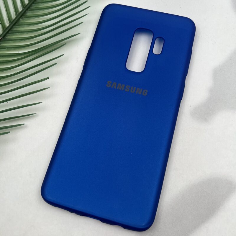 قاب گوشی Galaxy S9 Plus سامسونگ TPU سیلیکونی ژله ای لوگو دار آبی کاربنی کد 97274 - Image 2