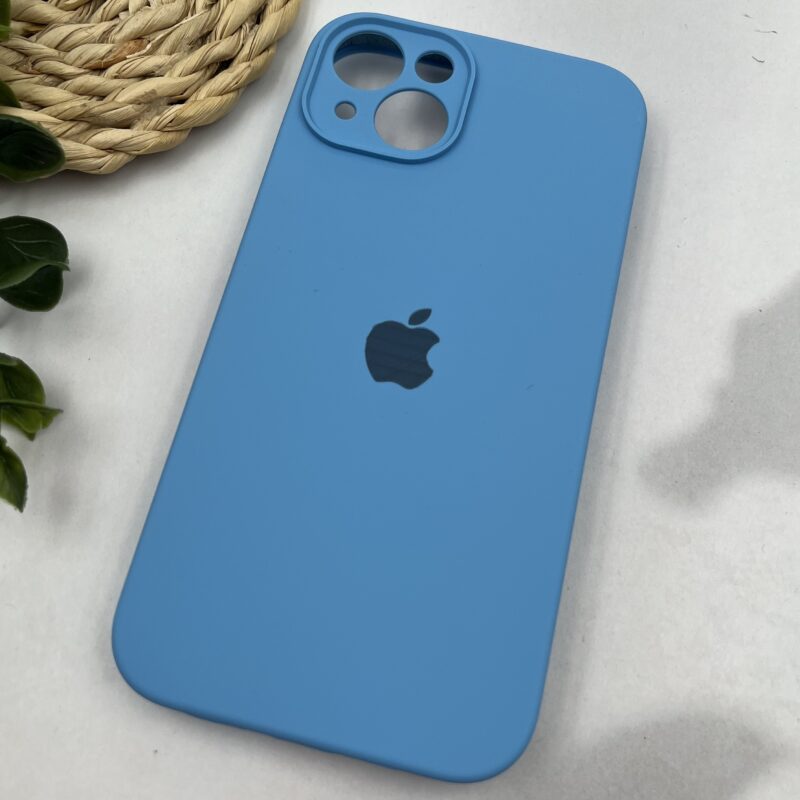 قاب گوشی iPhone 13 آیفون سیلیکونی پاک کنی اورجینال داخل پارچه ای رنگ آبی اقیانوسی کد 97832 - Image 2