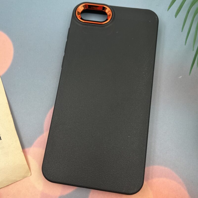 قاب گوشی Y5 2018 / Y5 Prime 2018 / Y5 Lite / Honor 7S هوآوی Leather Design طرح چرم لنز متال مشکی کد 99634 - Image 2