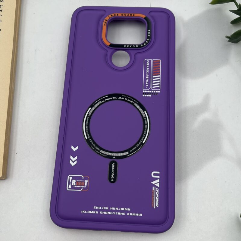 قاب گوشی Redmi Note 9 / Redmi 10X شیائومی ضد ضربه طرح Magsafe مگ سیف Sport بنفش کد 10942 - Image 2