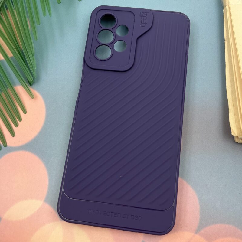 قاب گوشی Galaxy A23 سامسونگ سیلیکونی طرح برجسته Gear 4 محافظ لنز دار بنفش کد 19318 - Image 2