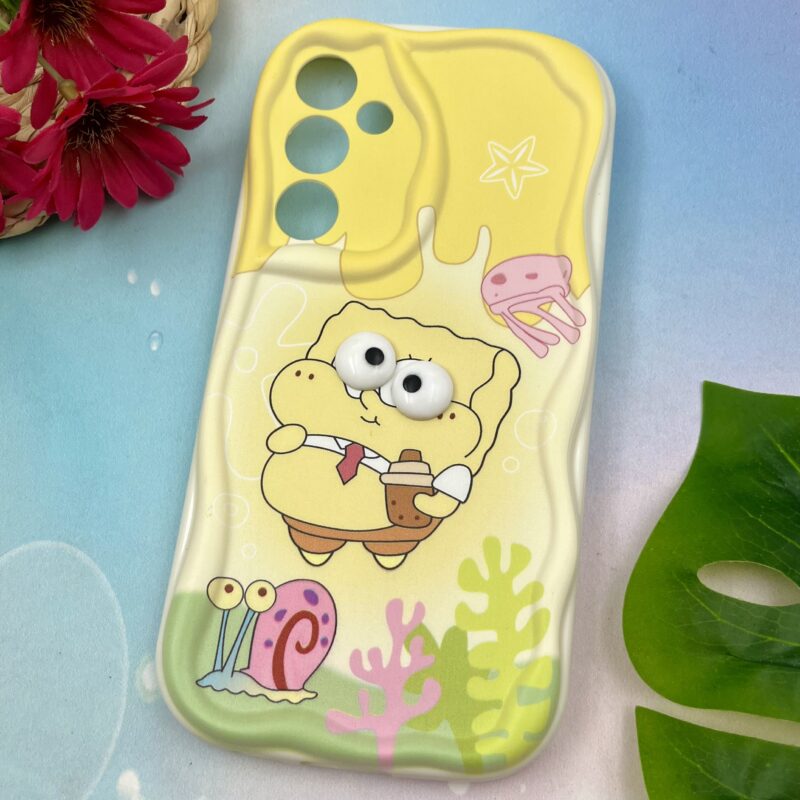 قاب گوشی Galaxy S23 FE سامسونگ سیلیکونی بالشتی ایربگ دار عروسکی باب اسفنجی کد 21766 - Image 2