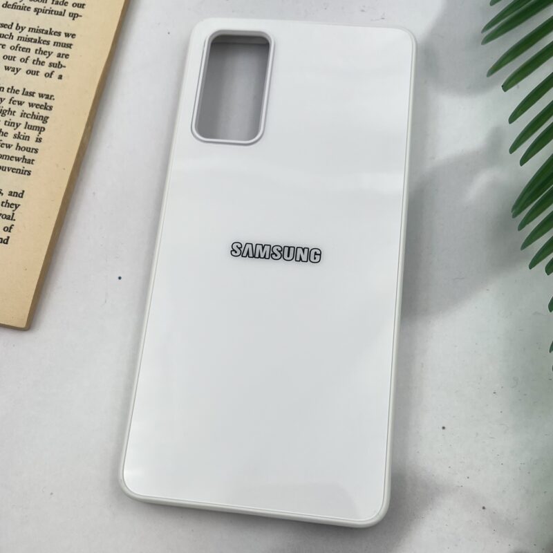قاب گوشی Galaxy S20 FE سامسونگ PVD Case لوگو دار دور سیلیکونی Classic سفید کد 22602 - Image 2