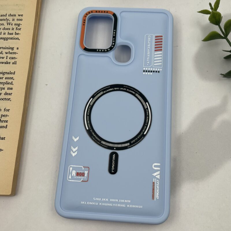 قاب گوشی Galaxy A21S سامسونگ ضد ضربه طرح Magsafe مگ سیف Sport آبی پاستلی کد 25035 - Image 2