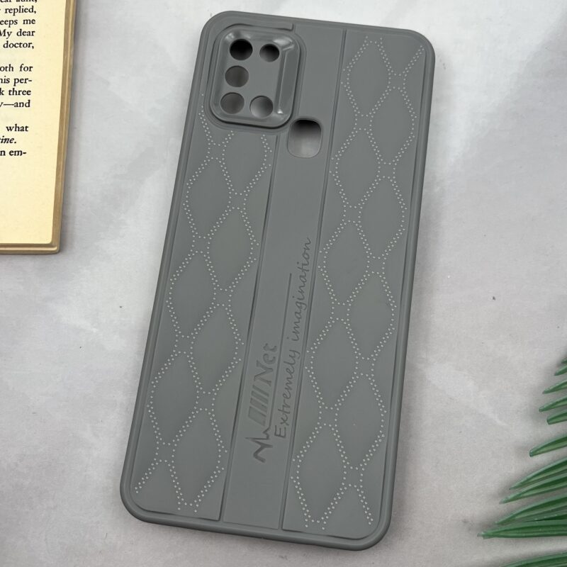 قاب گوشی Galaxy A21S سامسونگ پافری لوزی طرح دوخت محافظ لنز دار تیتانیوم کد 25916 - Image 2