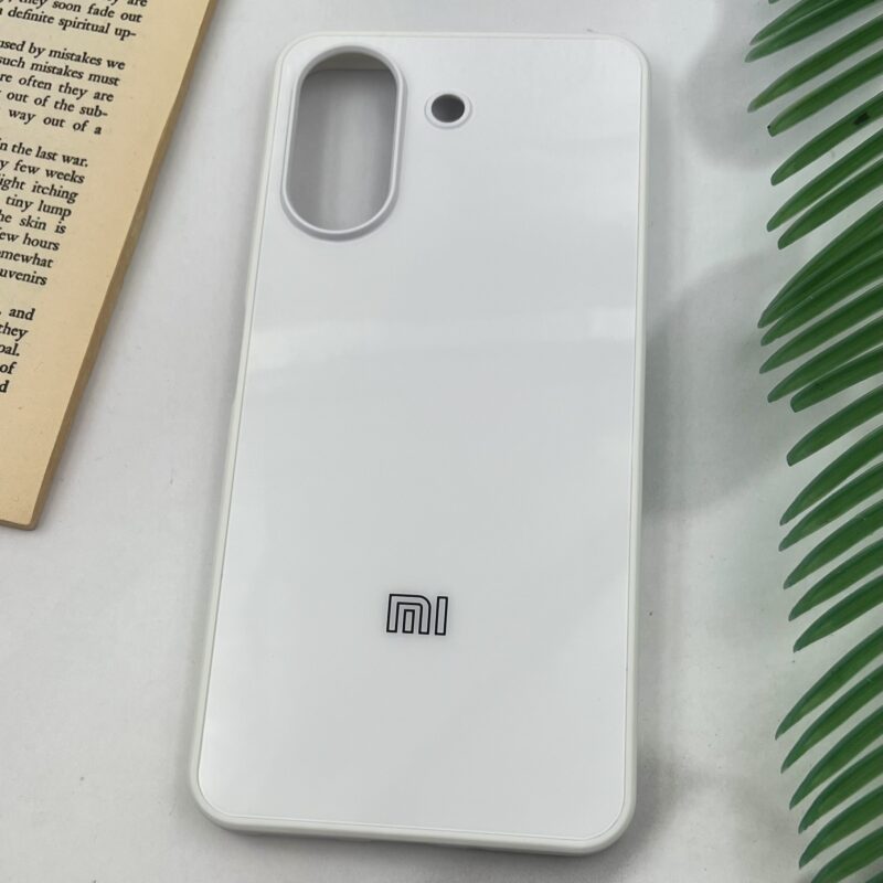 قاب گوشی Redmi 13C / Poco C65 شیائومی PVD Case لوگو دار دور سیلیکونی Classic سفید کد 28747 - Image 2