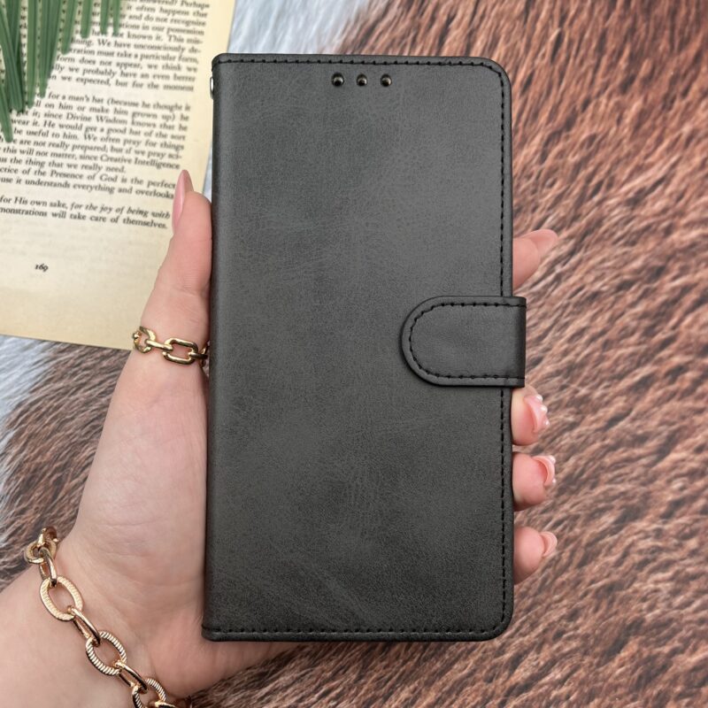 کیف گوشی Galaxy S7 Edge سامسونگ چرم مگنتی جاکارتی بند آویز دار محافظ لنز دار مشکی کد 39142 - Image 3