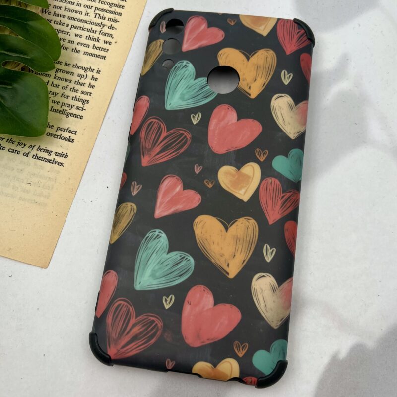 قاب گوشی Huawei Y9 2019 هوآوی ایربگ دار ضد ضربه محافظ لنز دار طرح قلب رنگی کد 40091 - Image 2