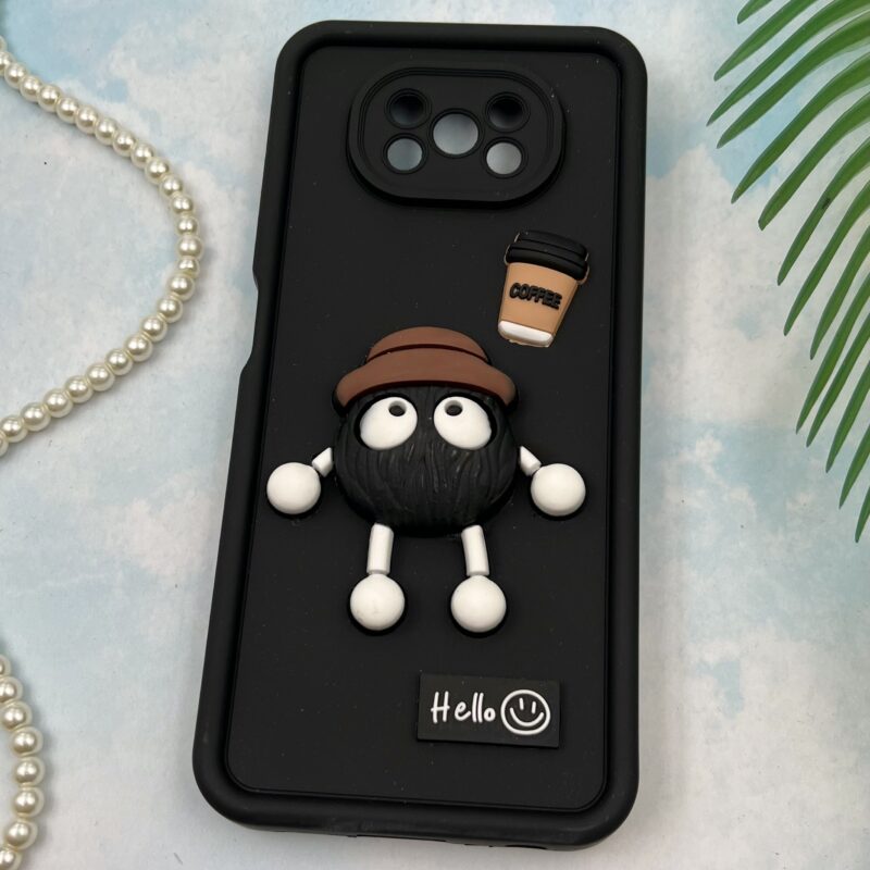 قاب گوشی Poco X3 / Poco X3 NFC / Poco X3 Pro شیائومی سیلیکونی Solid Case عروسکی برجسته طرح هپل محافظ لنز دار XO کد 42411 - Image 2