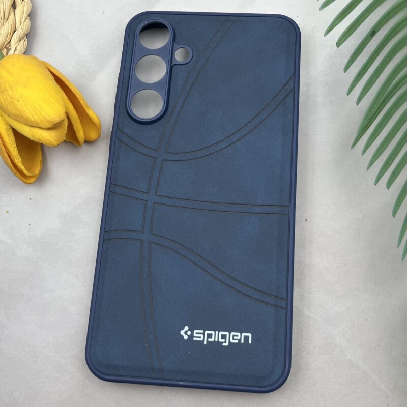 قاب گوشی Galaxy A55 سامسونگ مخمل NBA بسکتبالی Spigen محافظ لنز دار سرمه ای کد 44349 - Image 2