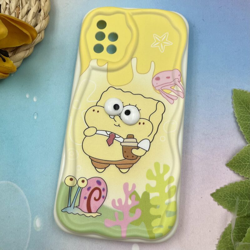 قاب گوشی Galaxy A51 سامسونگ سیلیکونی بالشتی ایربگ دار عروسکی باب اسفنجی کد 62258 - Image 2
