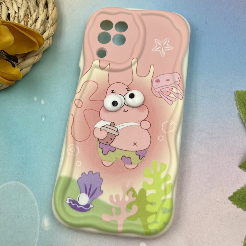 قاب گوشی Galaxy A22 4G / Galaxy M32 4G سامسونگ سیلیکونی بالشتی ایربگ دار عروسکی پاتریک کد 72346 - Image 2