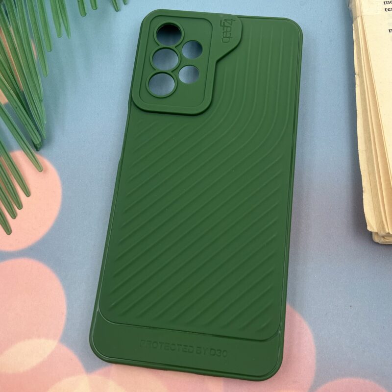 قاب گوشی Galaxy A23 سامسونگ سیلیکونی طرح برجسته Gear 4 محافظ لنز دار سبز کد 76626 - Image 2