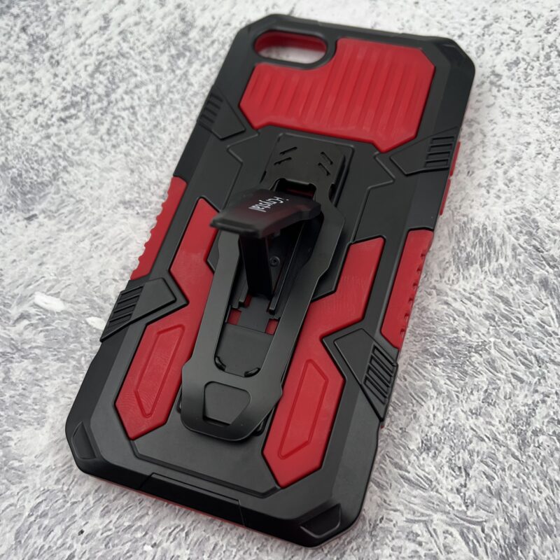 قاب گوشی iPhone 7 / iPhone 8 / iPhone SE 2020 / iPhone SE 2022 آیفون بتمن اورجینال Unique Case ضد ضربه کمری و استند شو مشکی قرمز کد 82822 - Image 2