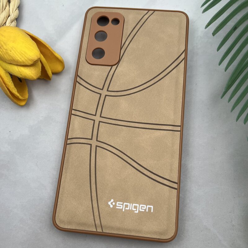 قاب گوشی Galaxy S20 FE سامسونگ مخمل NBA بسکتبالی Spigen محافظ لنز دار کرم کد 82998 - Image 2