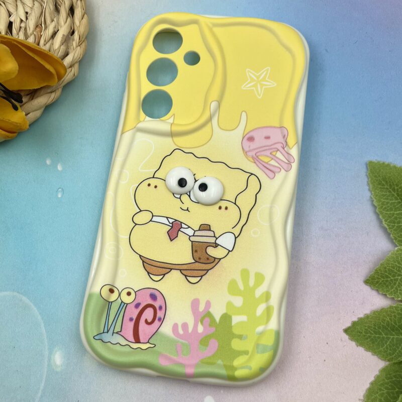 قاب گوشی Galaxy A35 سامسونگ سیلیکونی بالشتی ایربگ دار عروسکی باب اسفنجی کد 86060 - Image 2