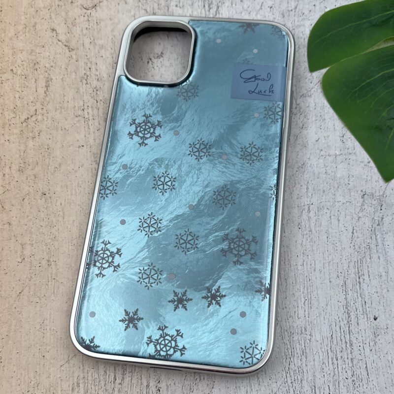 قاب گوشی iPhone 11 آیفون Stone Case سیلور اورجینال طرح دار فانتزی براش فانتزی برفی کد 86866 - Image 2