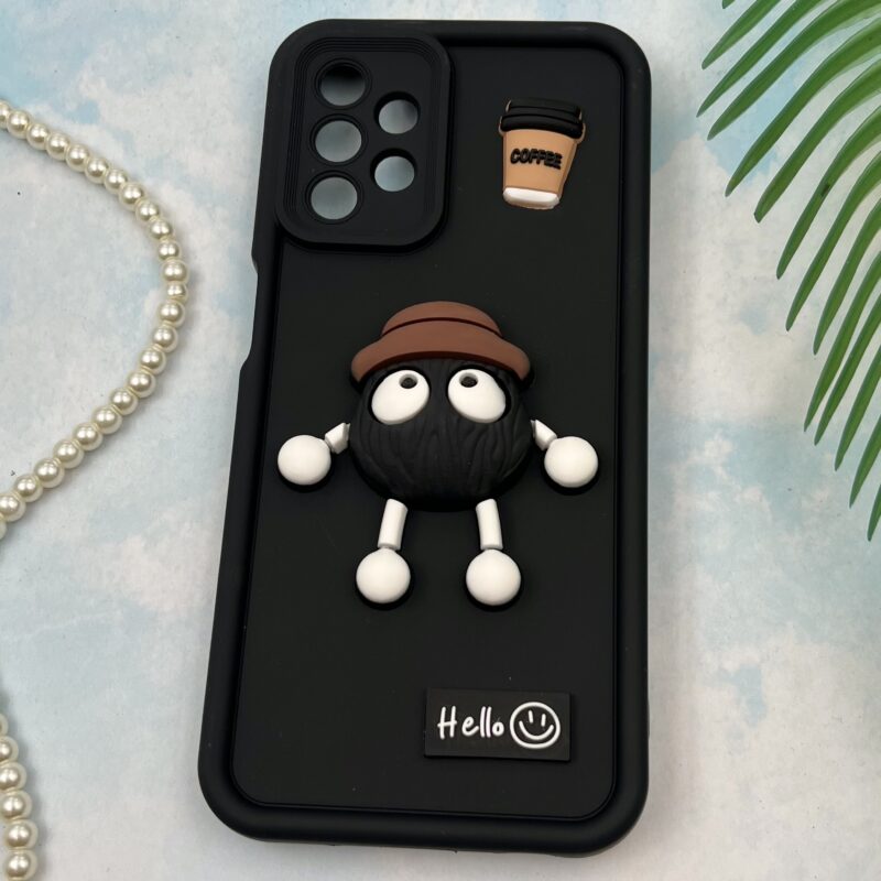 قاب گوشی Galaxy A13 4G / Galaxy A04S سامسونگ سیلیکونی Solid Case عروسکی برجسته طرح هپل محافظ لنز دار XO کد 87183 - Image 2