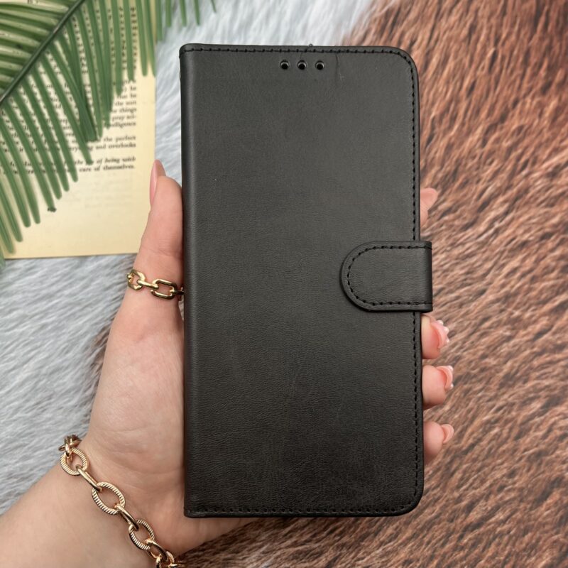 کیف گوشی Galaxy S22 Plus سامسونگ چرم مگنتی جاکارتی بند آویز دار محافظ لنز دار مشکی کد 88074 - Image 3