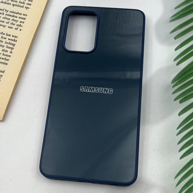 قاب گوشی Galaxy A52 / Galaxy A52S سامسونگ PVD Case لوگو دار دور سیلیکونی Classic سرمه ای کد 90508 - Image 2