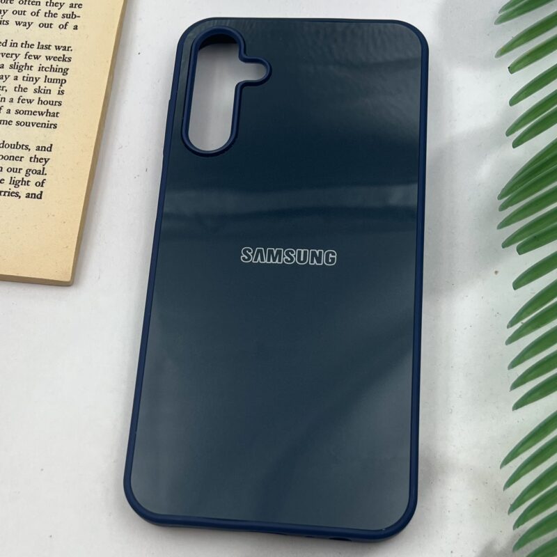 قاب گوشی Galaxy A15 سامسونگ PVD Case لوگو دار دور سیلیکونی Classic سرمه ای کد 91192 - Image 2
