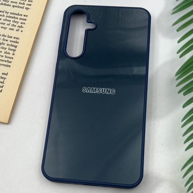 قاب گوشی Galaxy A35 سامسونگ PVD Case لوگو دار دور سیلیکونی Classic سرمه ای کد 92457 - Image 2