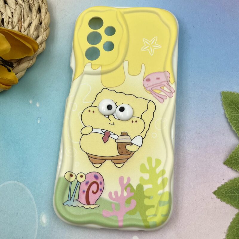 قاب گوشی Galaxy A23 سامسونگ سیلیکونی بالشتی ایربگ دار عروسکی باب اسفنجی کد 92519 - Image 2