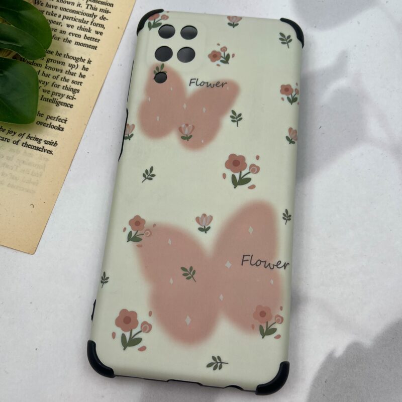 قاب گوشی Galaxy A12 / Galaxy M12 سامسونگ ایربگ دار ضد ضربه محافظ لنز دار طرح پروانه کد 94525 - Image 2