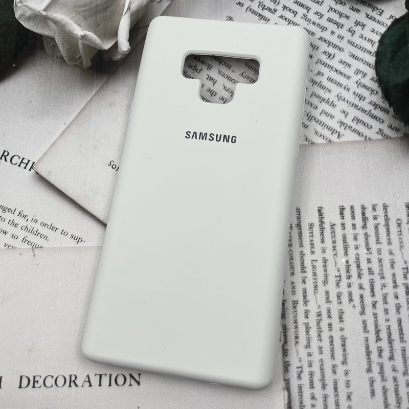 قاب گوشی Galaxy Note 9 سامسونگ سیلیکونی پاک کنی اورجینال داخل پارچه ای سفید کد 10694 - Image 2