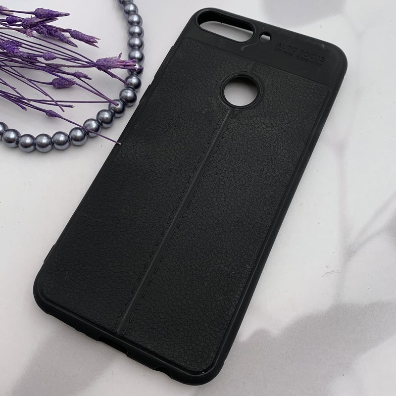 قاب گوشی Y7 Prime 2018 / Honor 7C / Y7 2018 هوآوی پوست ماری دو تیکه طرح دوخت مشکی کد 12533 - Image 2